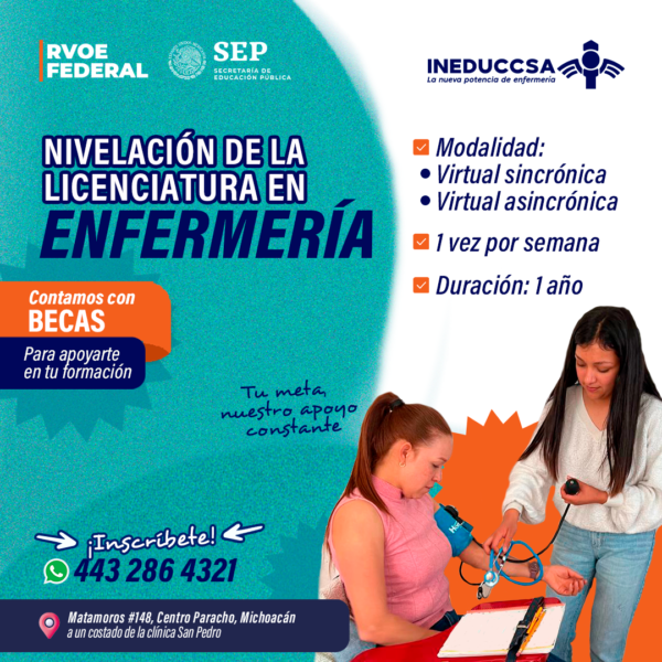 Licenciatura en enfermería (nivelación) comunicate al whatapp para inscribirte