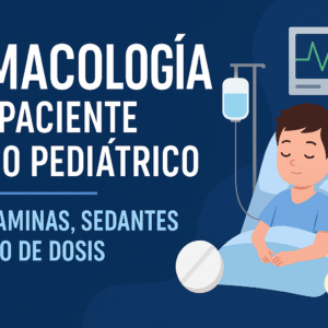 Farmacología en el Paciente Crítico Pediátrico: Domina Aminas, Sedantes y Cálculo de Dosis